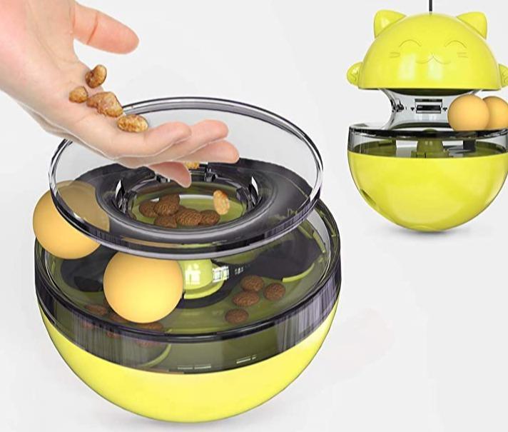 Cat Food Dispenser & Tumbler Toy