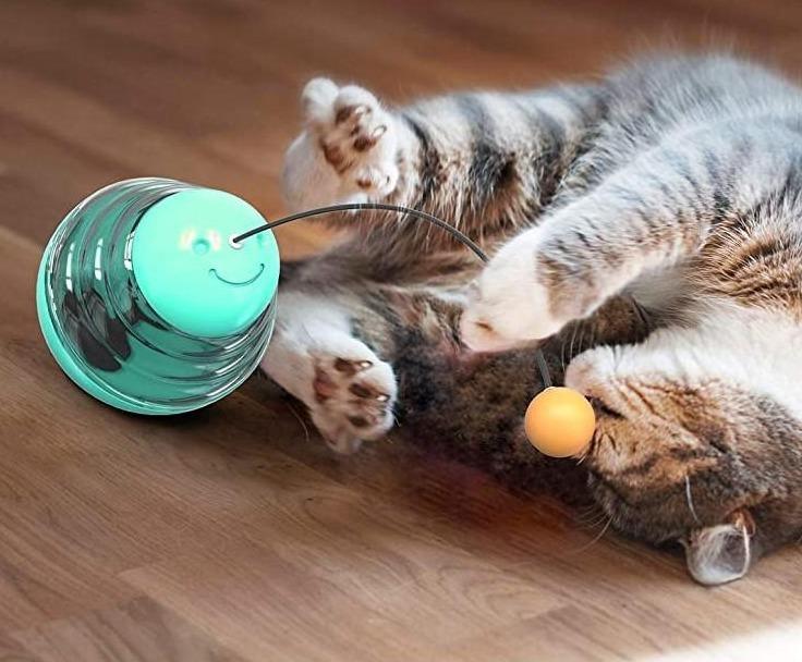 Cat Food Dispenser & Tumbler Toy