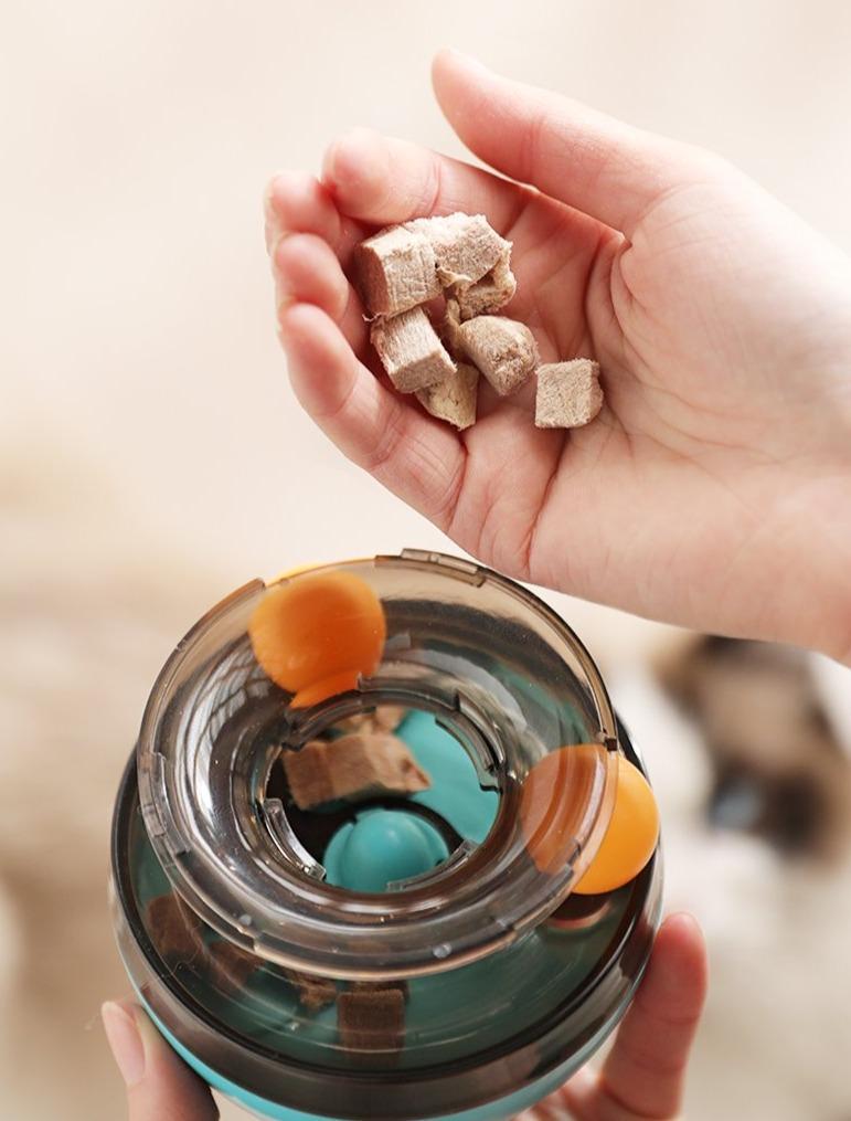 Cat Food Dispenser & Tumbler Toy